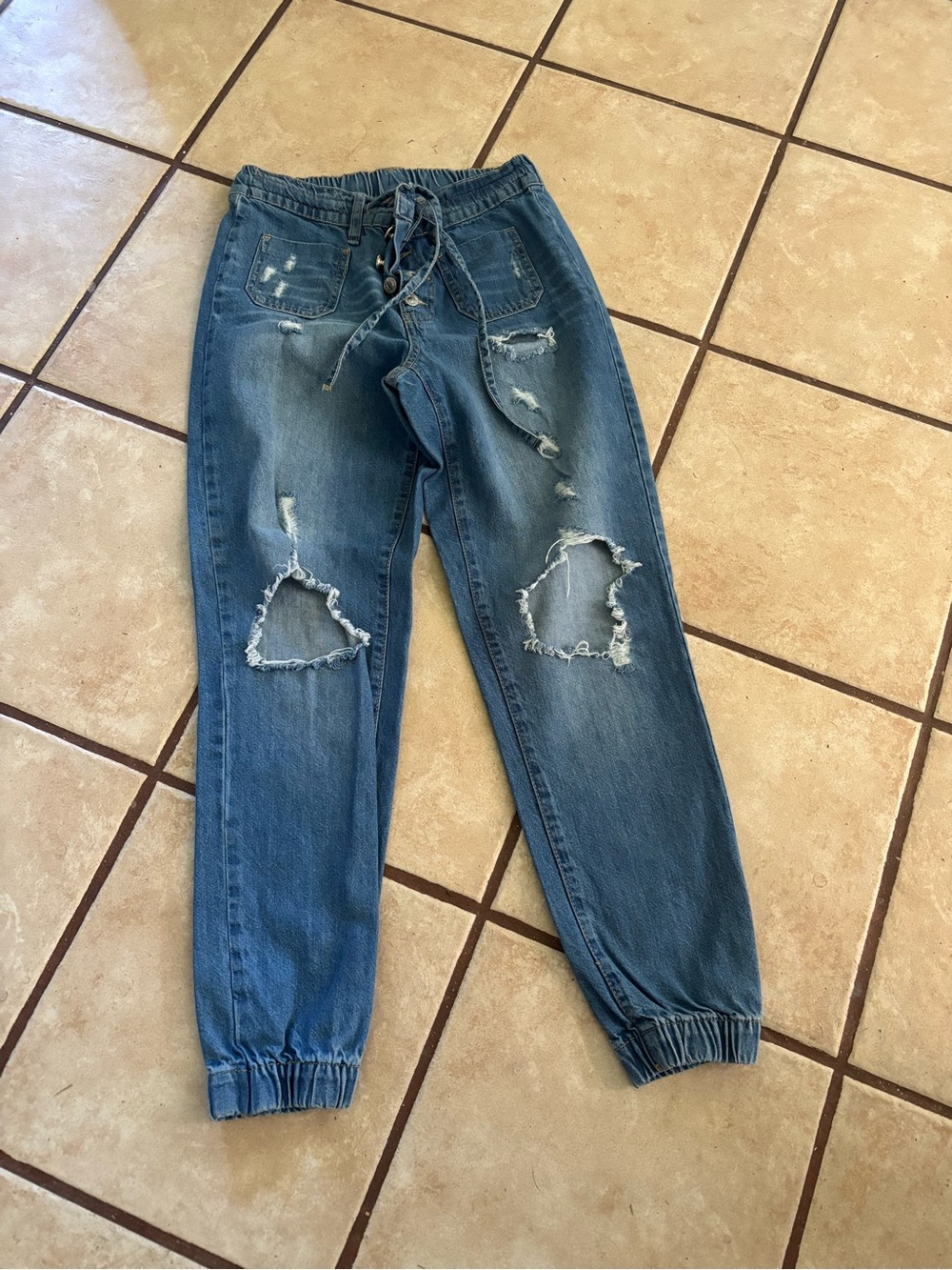 Juniors Indigo Rein Distressed Boyfriend Jeans - Blue